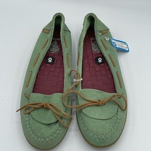 Vans Womens SurfSider Green Suede Size 8